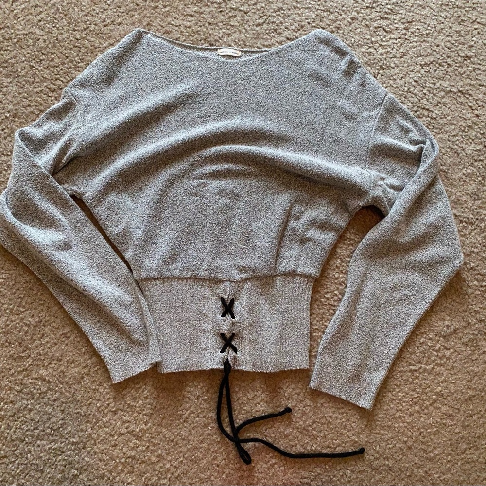 grey sweater
